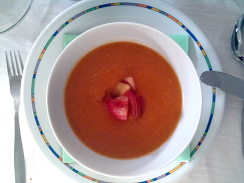 Tomaten-Nektarinen-Suppe