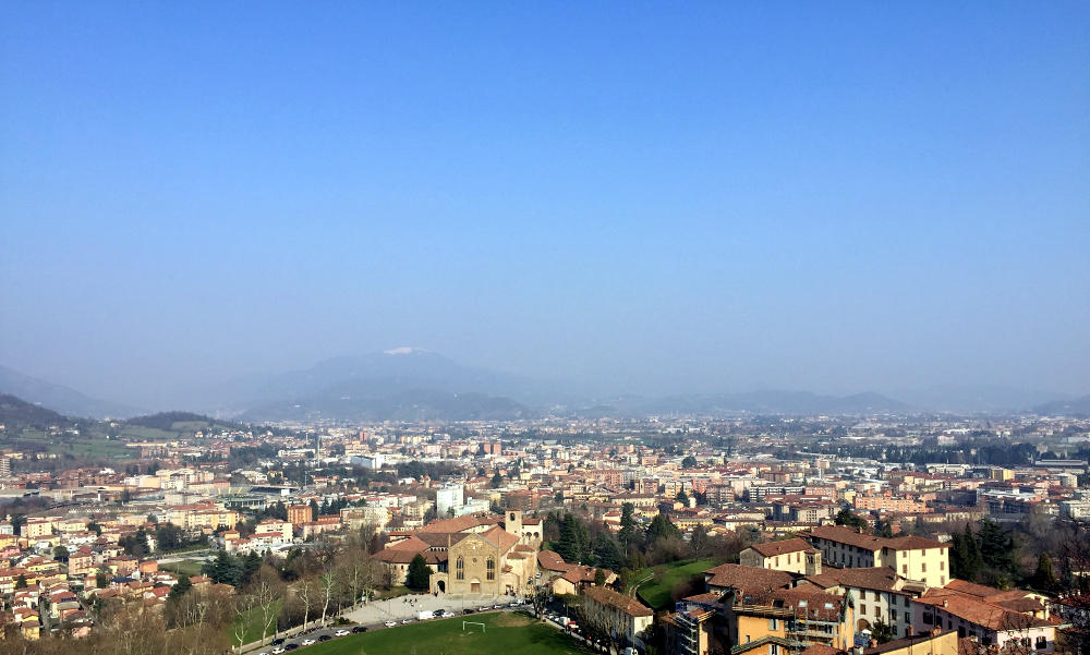 Bergamo von oben