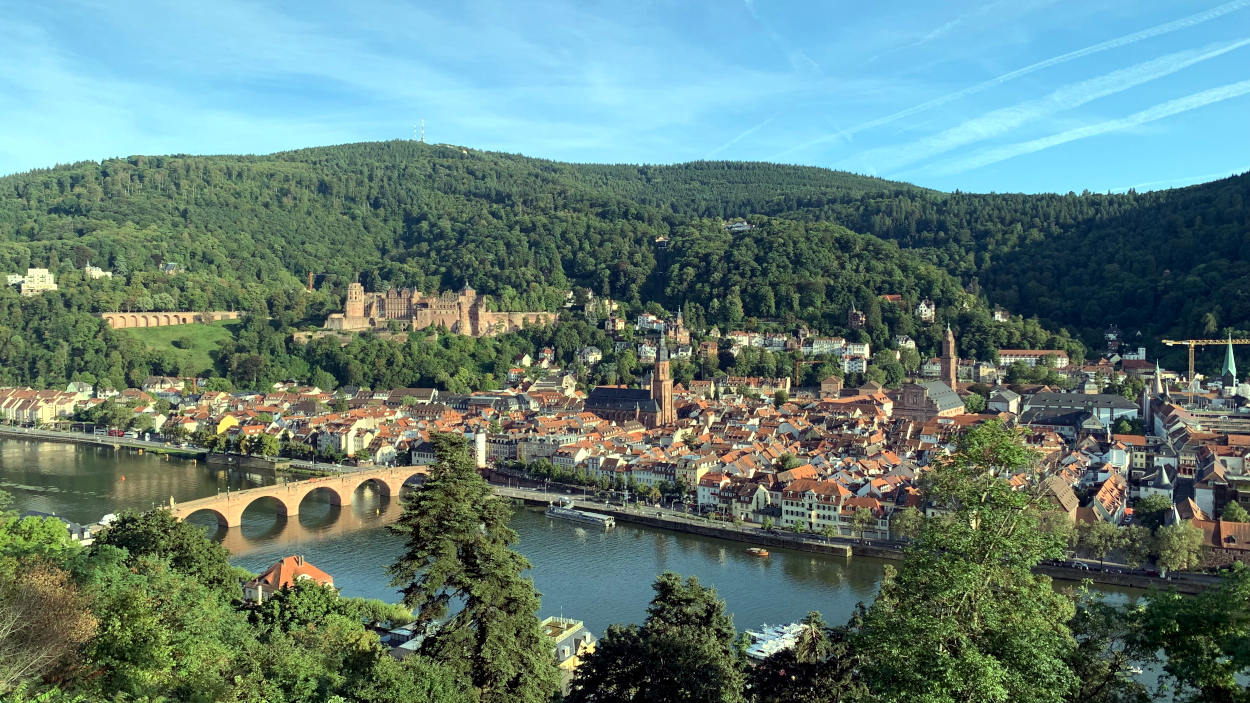 Panoramaansicht von Heidelberg